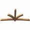 Ekena Millwork Davenport Timber Gable Bracket, Western Red Cedar, 108"W x 54"H x 5 1/2"D x 5 1/2"F, 12/12 Pitch GBW108X54X0606DAV00SWR - alternate 4